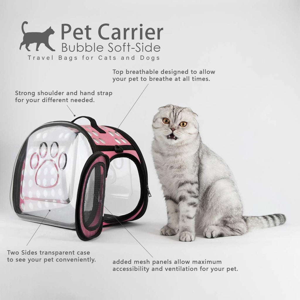Transparent Pet Cat Carrier Travel Handbag Carry Bag