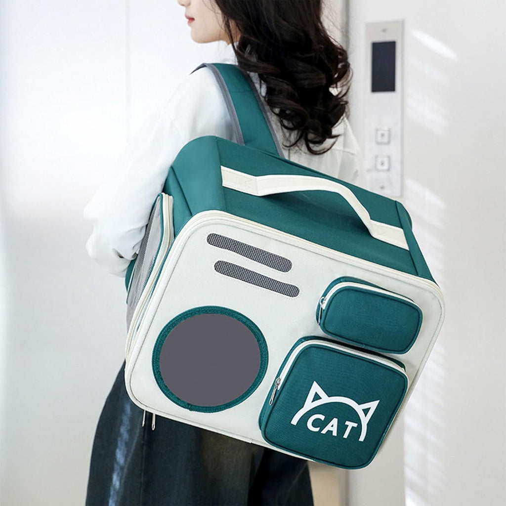 Pet Carriers Kitten Backpack, Pet Backpack Cat Travel Bag, Cute Cat Transport Carrier for Travel, Hiking & Outdoor - Pet Supermarket