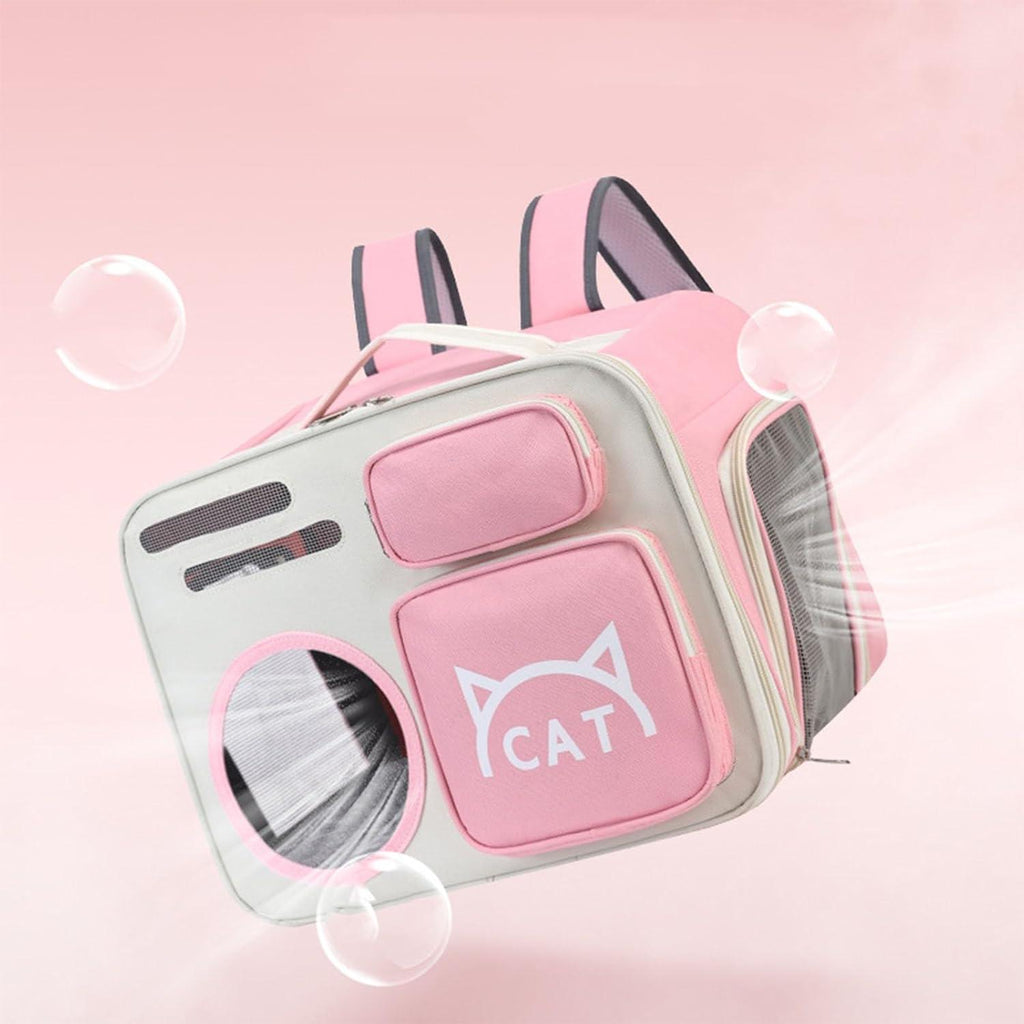 Pet Carriers Kitten Backpack, Pet Backpack Cat Travel Bag, Cute Cat Transport Carrier for Travel, Hiking & Outdoor - Pet Supermarket