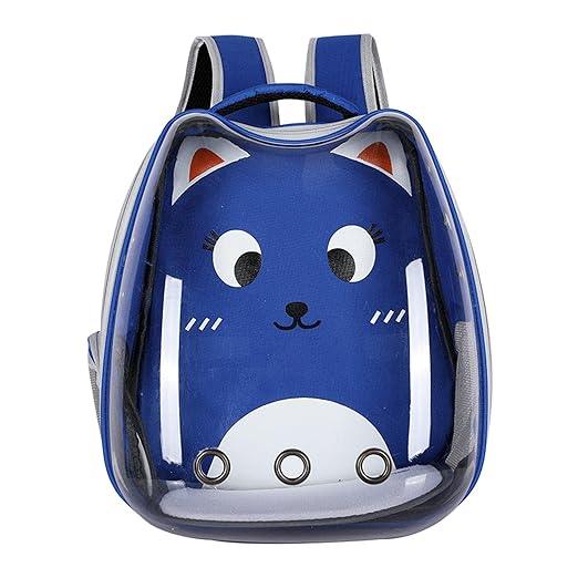Portable Breathable Pet Carrier Bag, Outdoor Travel Backpack for Cat and Dog, Transparent Space