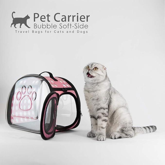 Transparent Pet Cat Carrier Travel Handbag Carry Bag