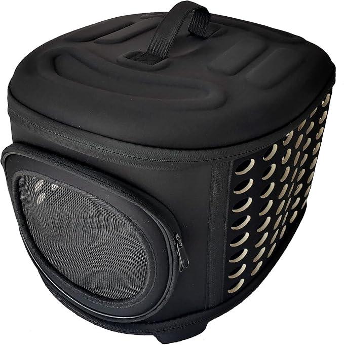 Cat Carrier Large, Foldable Cat Transport Box with Large Space, Cat Travel Bag with Top Opening+Soft Mat,