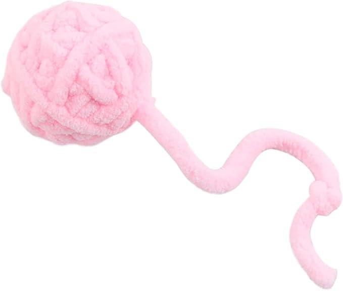 Woolen cat toy ball (with bell inside) Woolen ball attracts The cat's attention during chasing and flapping