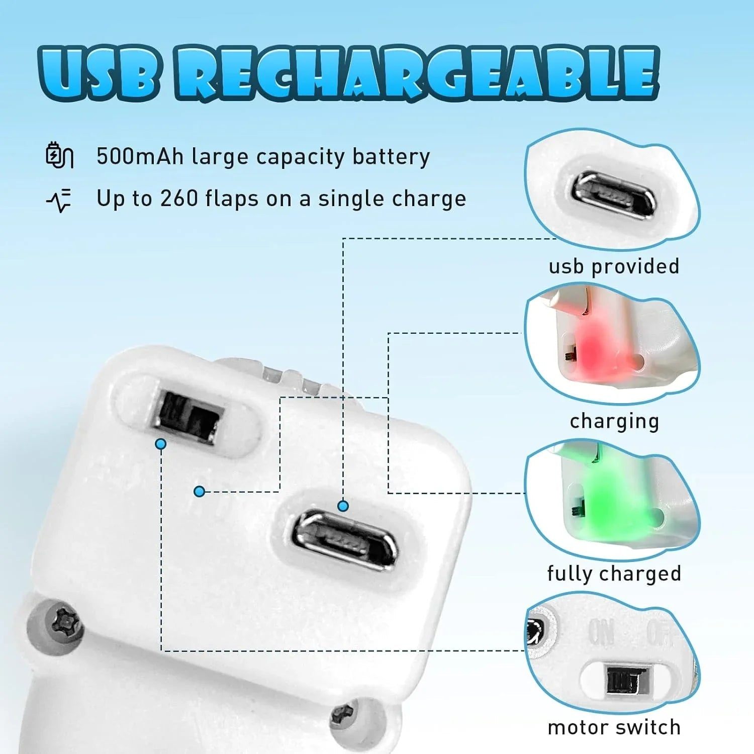 Pet Cat Interactive Toys, Rechargeable Chirping Flapping Bird (no Flying) with Catnip for Indoor Cats, Touch Activated Plush Toys - Pet Supermarket