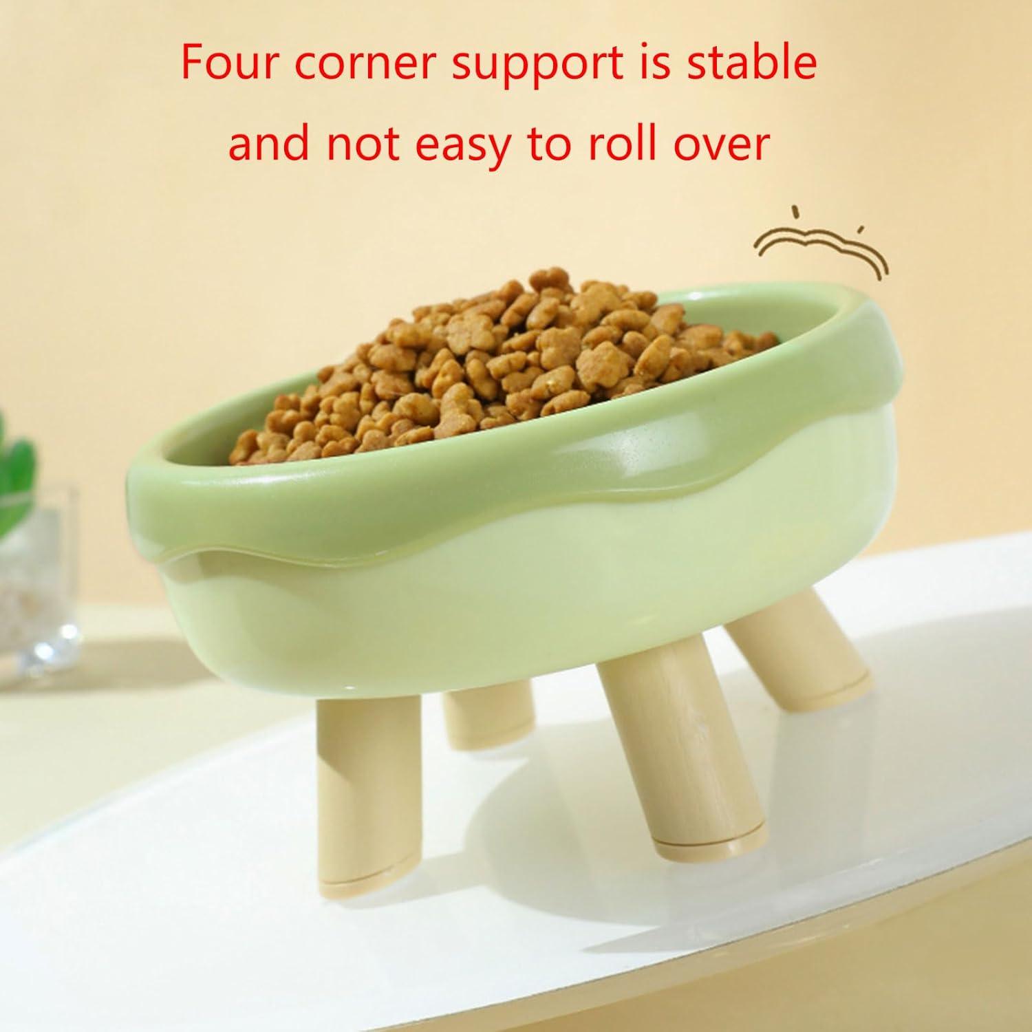 Pet Food Feeders and Waterer Raised Cats Anti-overturning Bowl Pet Bowl Tableware Raised Bowl Accessories