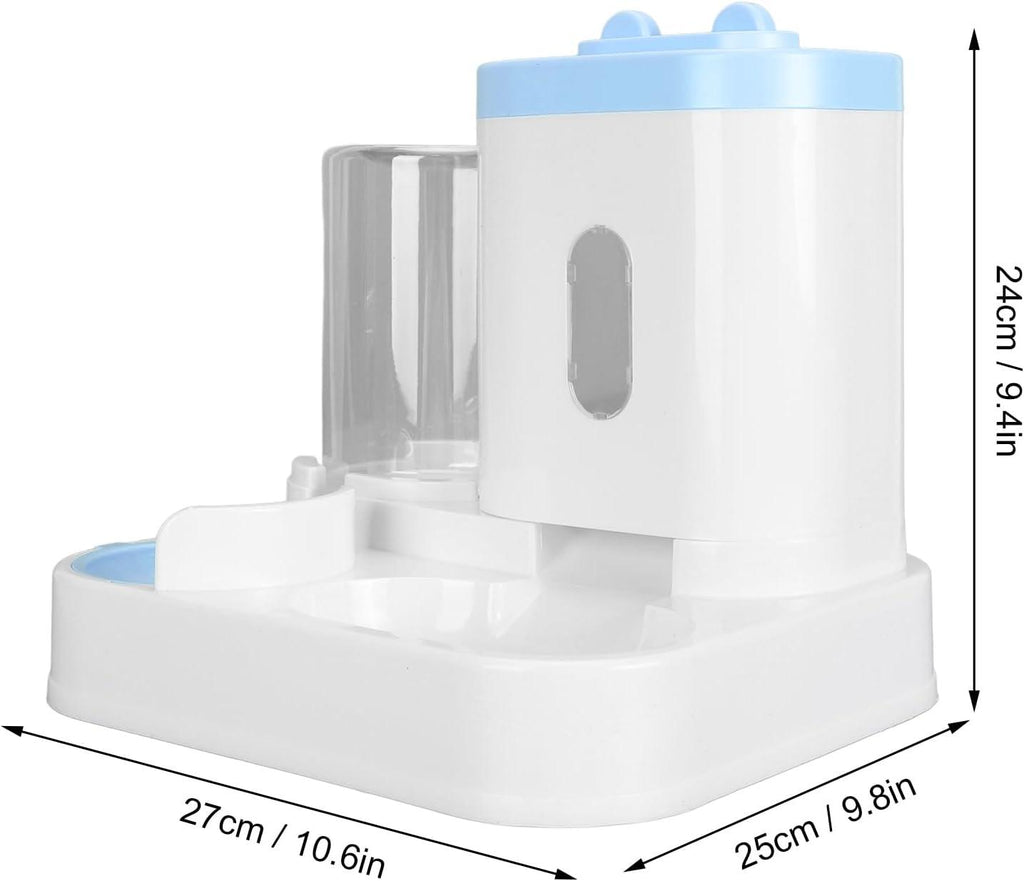 Convenient Pet Food Water Dispenser Large Capacity Feeder Automatic Gravity Cat Dog Food Bowl - Pet Supermarket