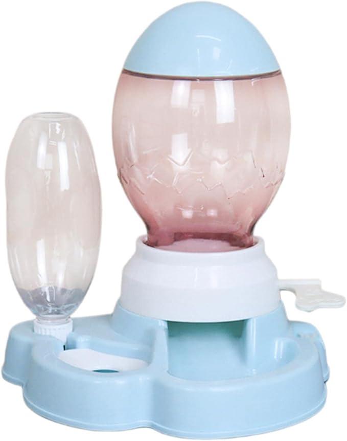 Cat Feeder Set No-Spill Gravity Food Dispenser Waterer Feeding Station Bowl