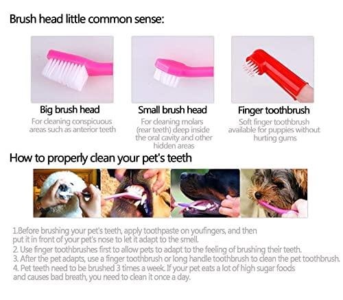 3 Pcs Soft Cleaning Dental Rubber Finger Toothbrush For Dogs (Multicolored), Manual, Adult - Pet Supermarket