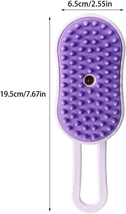 Pet Water Brush, 3 In 1 Water Cat and Dog Brush, Steam Brush For Shedding, Rechargeable Eliminate Flying and Tangled Hair