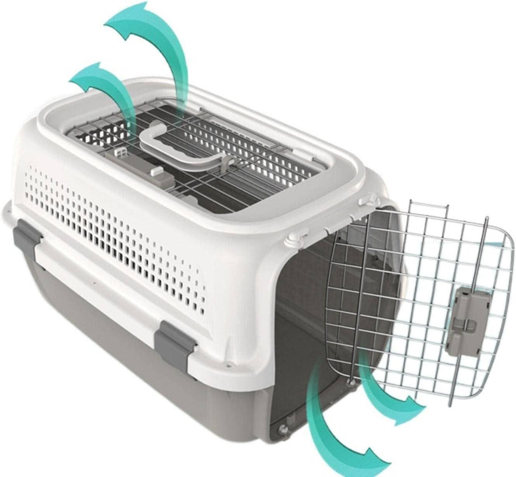 Medium Dog Large Cat Rabbit Pet flight case Boeing fashion durable pet cage portable travel car, check-in suitcase, aircraft air transport box, Pet Kitten Carrier, Parrot Cage