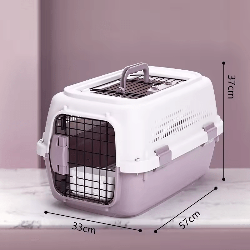 Medium Dog Large Cat Rabbit Pet flight case Boeing fashion durable pet cage portable travel car, check-in suitcase, aircraft air transport box, Pet Kitten Carrier, Parrot Cage