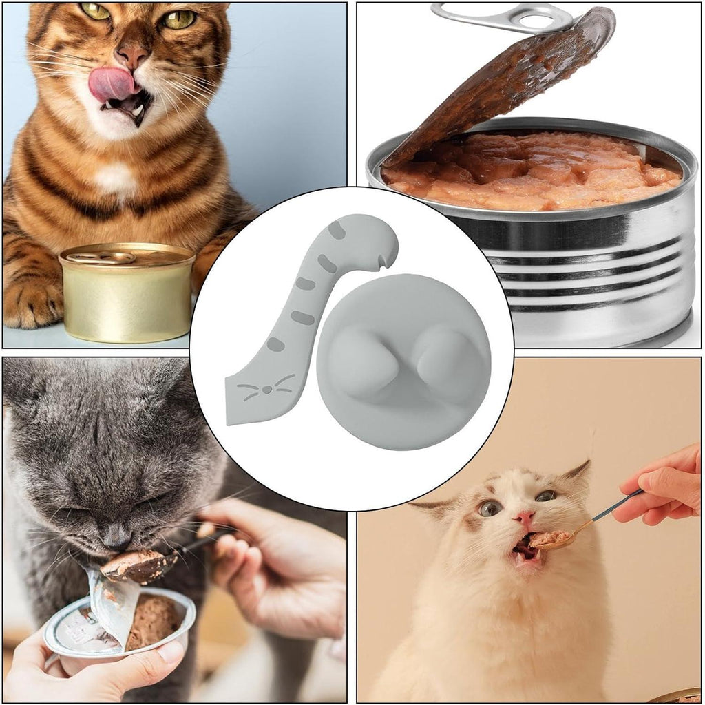 Cat Can Opener - Silicone Can Covers Cat Can Lids, Multifunctional Cat Food Covers | Cat Food Can Cover Silicone Dishwasher Safe, Universal Dishwasher Safe Cat Food Can Cover for ETS Dogs - Pet Supermarket