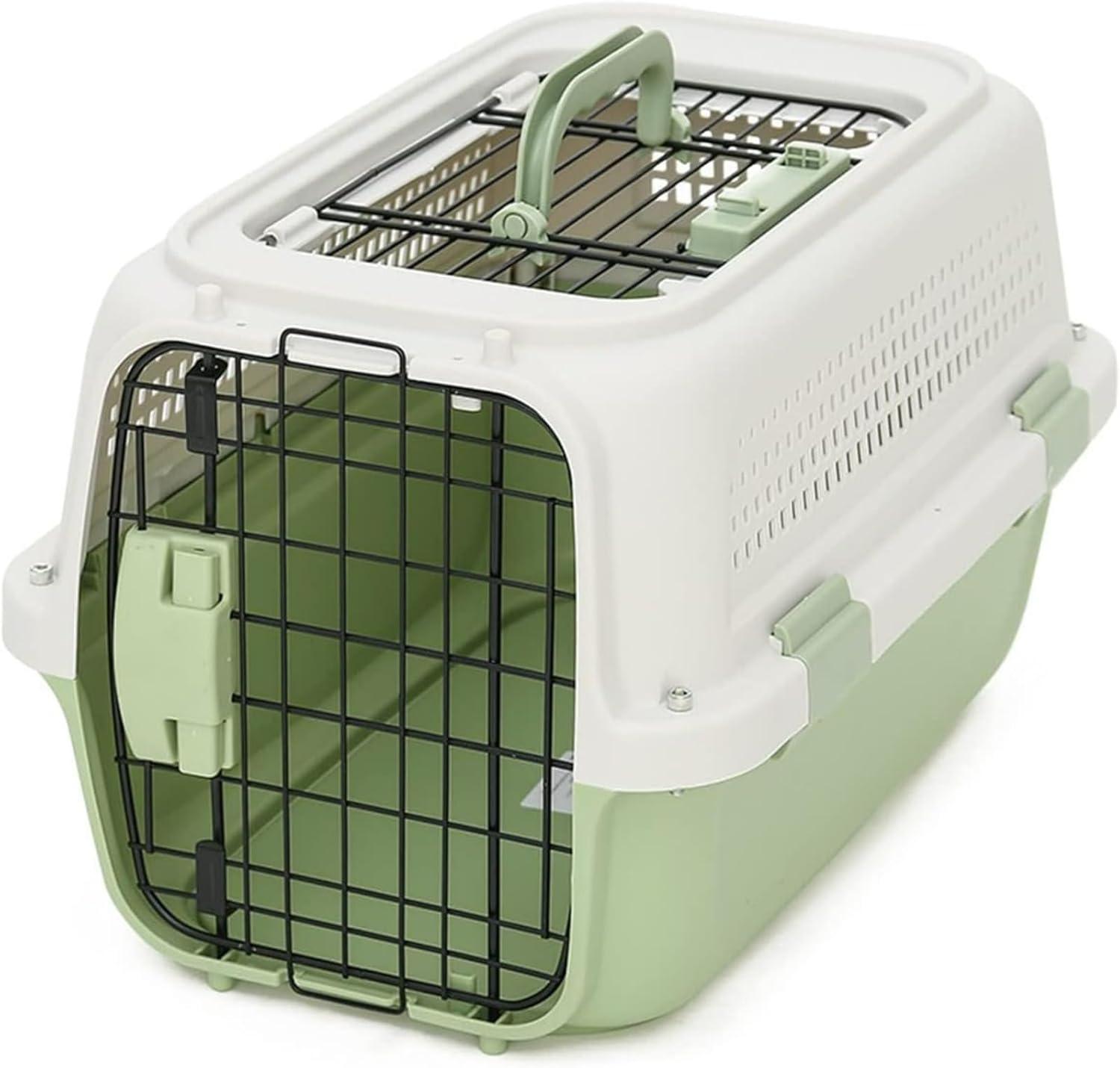 Hard-Sided Two-door Pet Carriers Ideal for Small Dogs, Cats & Other Small Animals Carry Cage - Pet Supermarket