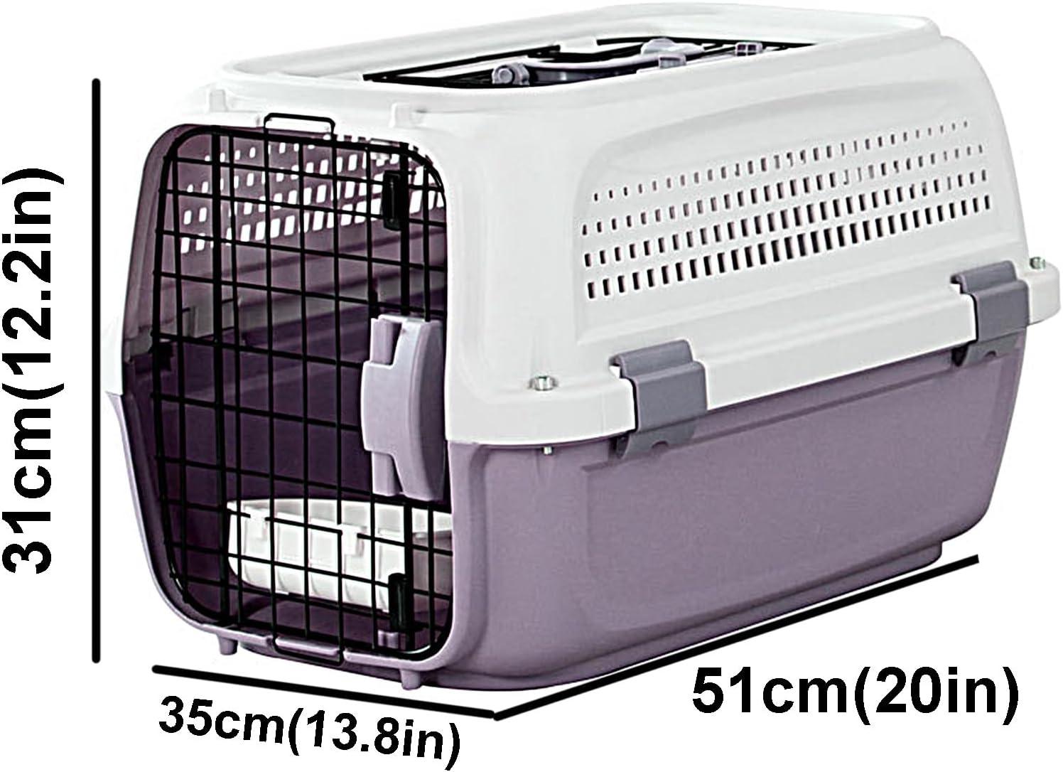 Hard-Sided Two-door Pet Carriers Ideal for Small Dogs, Cats & Other Small Animals Carry Cage - Pet Supermarket
