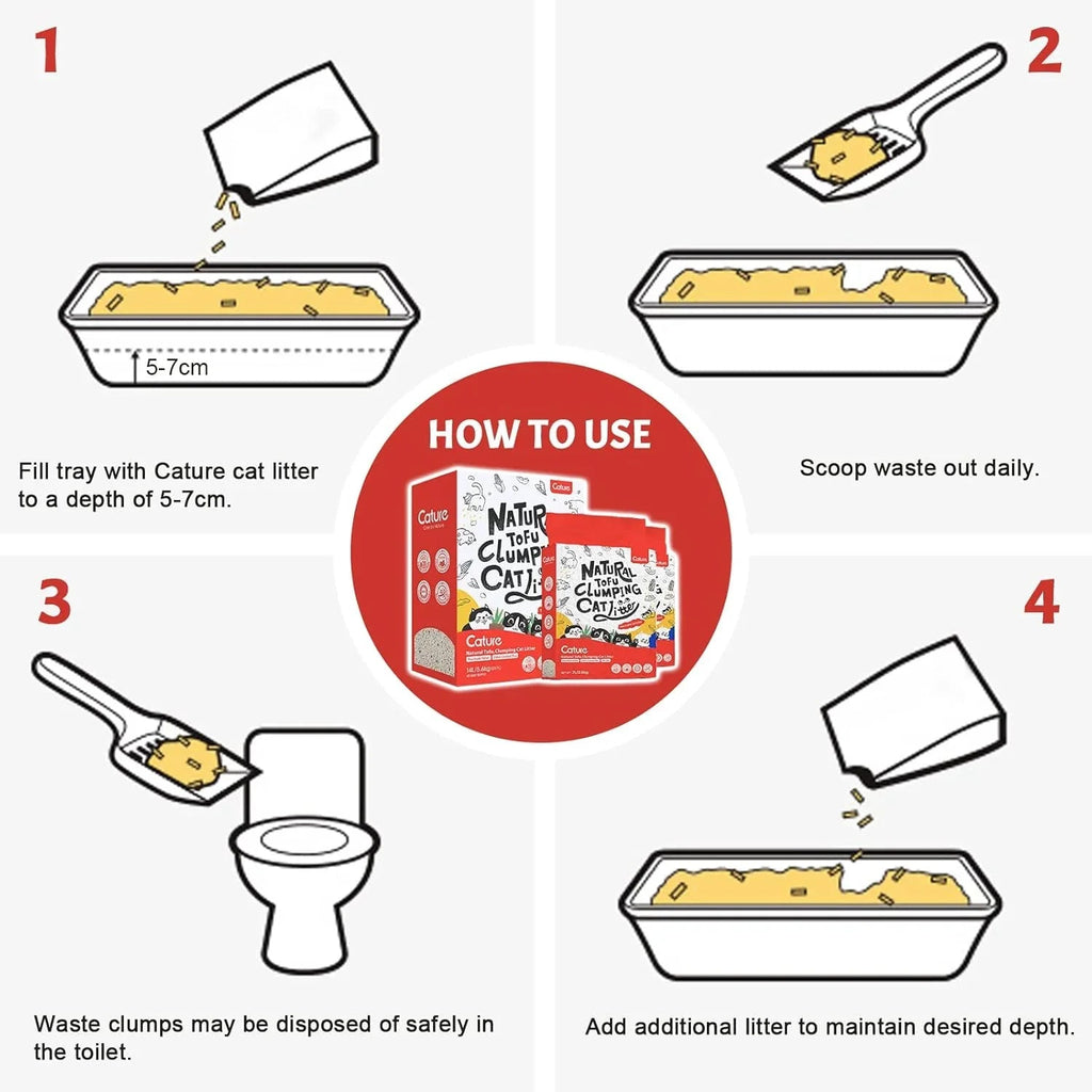 Destiny Cature Natural Tofu Mix Clumping Cat Litter Tofu and Zeolite 14L/5.6 kg Flushable Clumping Tofu Pellets - Pet Supermarket