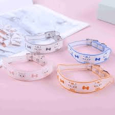 Luminous Silicone Cat Collar, Adjustable Cat Collar, Breakaway Safety Kitten Collar With Bell