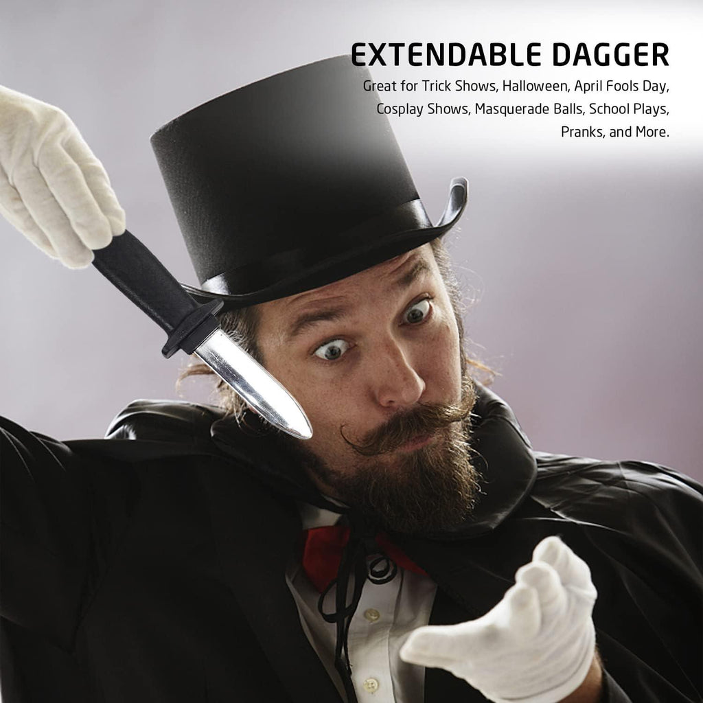 Plastic Retractable Knife, Trick Prank Toy Knife, Prank Fake Dagger Knife, Magic Disappearing Bayonet - Pet Supermarket