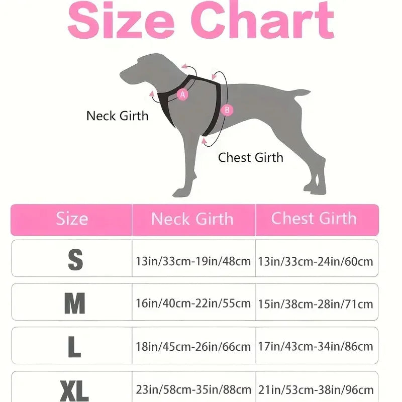 Dog Extra Large Harness Adjustable No-Pull Dog Harness | with Padded Vest and Dual Leash Clips | Prevents Choking and Provides Comfortable Walking Experience - Pet Supermarket