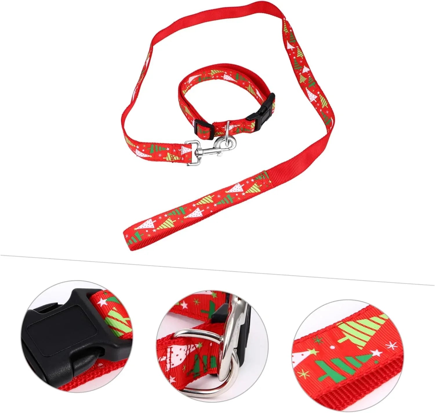 WOONEKY Dog Christmas Collar Pulling Rope Pet Christmas Collar, Random Colors - Pet Supermarket