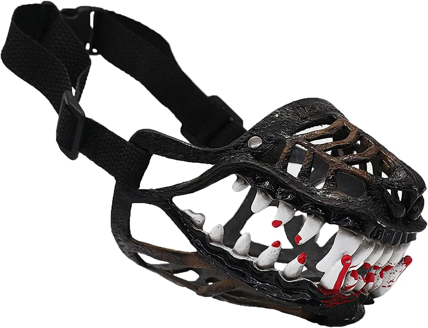 Muzzle for Medium Sized Dog，Basket Muzzle for Large Dog That Eat Everything - Protection from Dogs While Walking，Skull Mask Muzzle Scary - Pet Supermarket