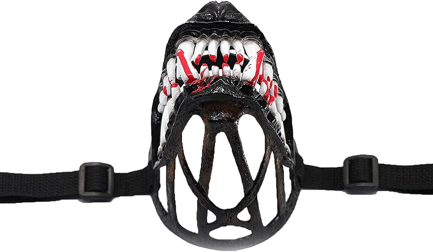 Muzzle for Medium Sized Dog，Basket Muzzle for Large Dog That Eat Everything - Protection from Dogs While Walking，Skull Mask Muzzle Scary - Pet Supermarket