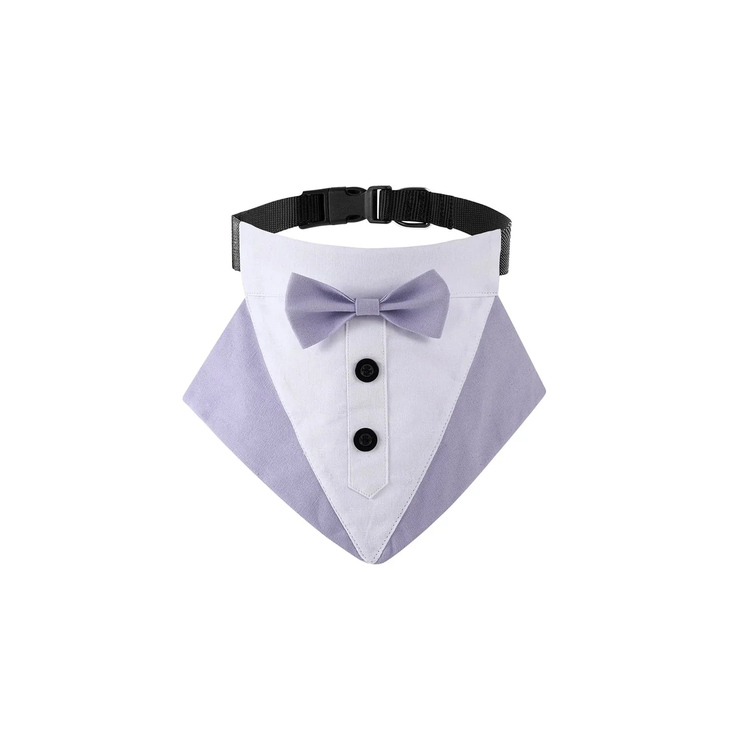 Large Size Dog Wedding Bandana Collar with Bow Tie,Adjustable Dog Valentines Tuxedo,Dog Birthday Party Wedding Attire for Small Medium Large Dogs - Pet Supermarket