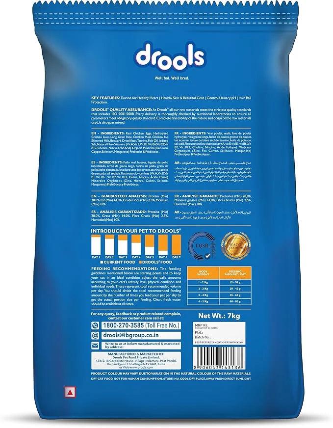 Drools Adult Cat Food Real Chicken Flavour 7kg
