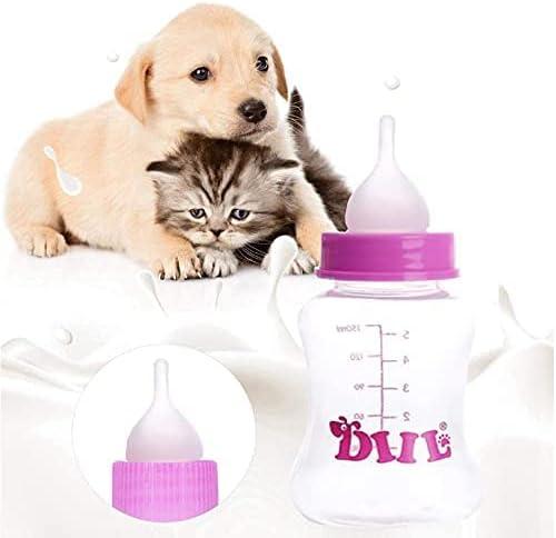 Kitten Puppy Feeding Bottles, Newborn Small Animals Milk Bottles for Nursing with Replacement Nipples, Pet Large Feeder Set - Pet Supermarket