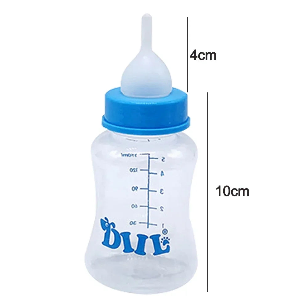 Kitten Puppy Feeding Bottles, Newborn Small Animals Milk Bottles for Nursing with Replacement Nipples, Pet Large Feeder Set - Pet Supermarket