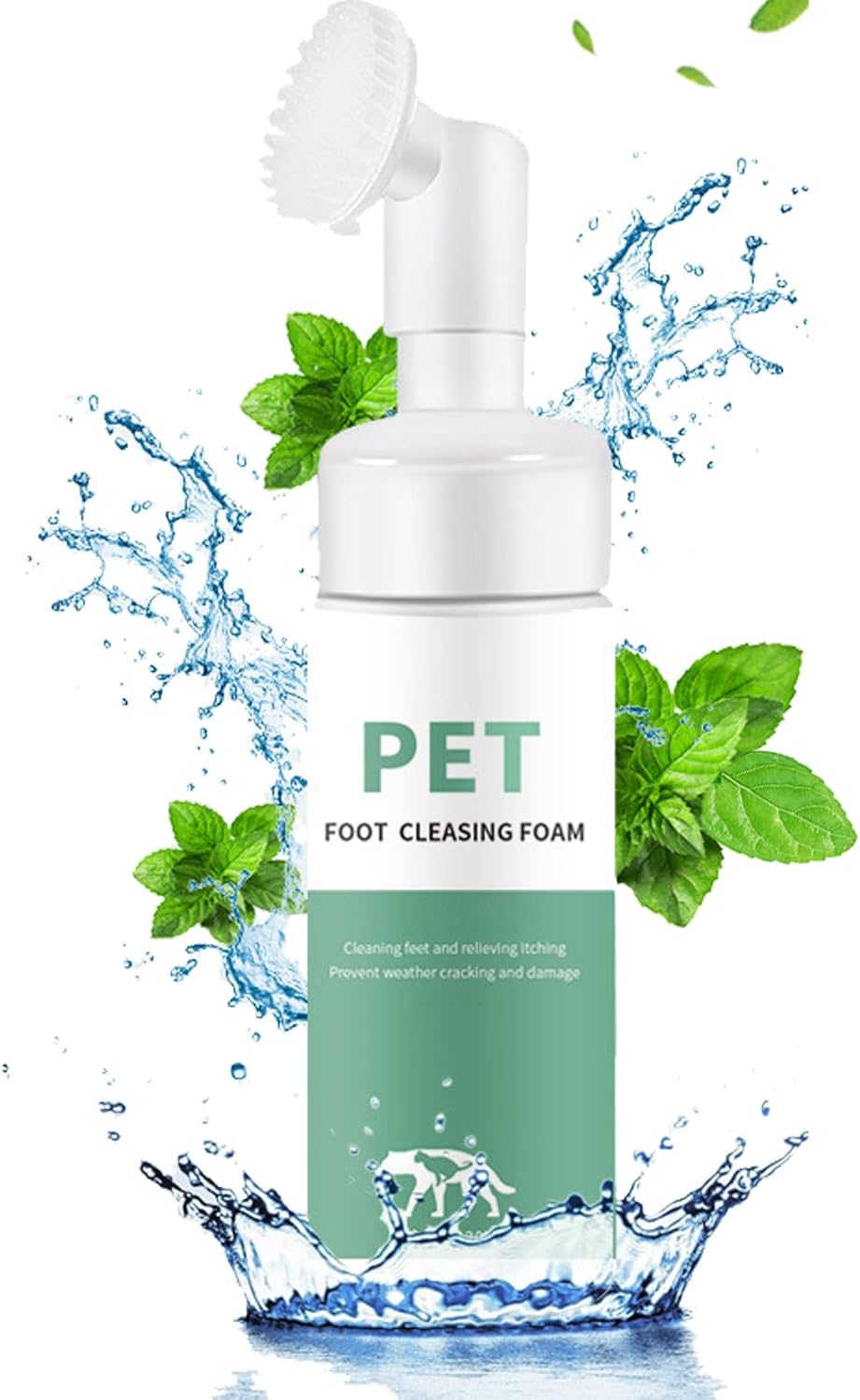 Nexolla Paw Cleaner, Pet Paw Cleansing Foam with Silicone Cleaning Brush for Pets, Waterless Foam for Cleaning Feet Clean - Pet Supermarket