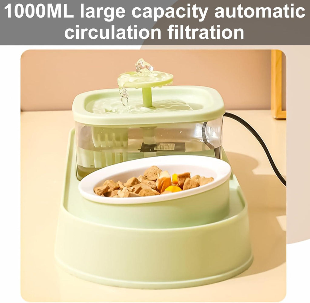 Elevating Cats Bowl Automatic Water Fountain Food Bowl AntiVomiting Dog Feeding Bowl Food Container for Small Dog Cats - Pet Supermarket