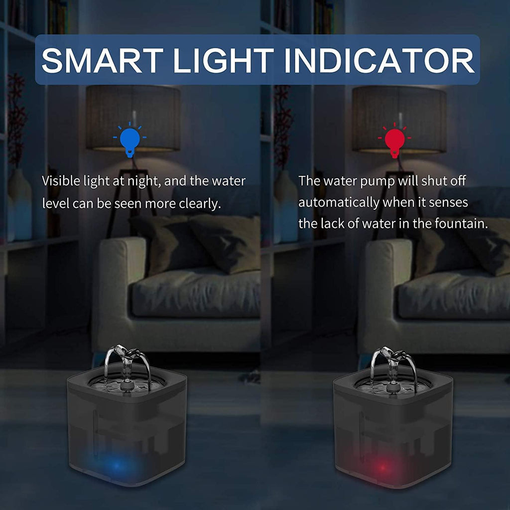 Cat Water Fountain – Pet Water Drinking Fountain 68oz/ 2L Super Quiet Automatic Dog Fountain