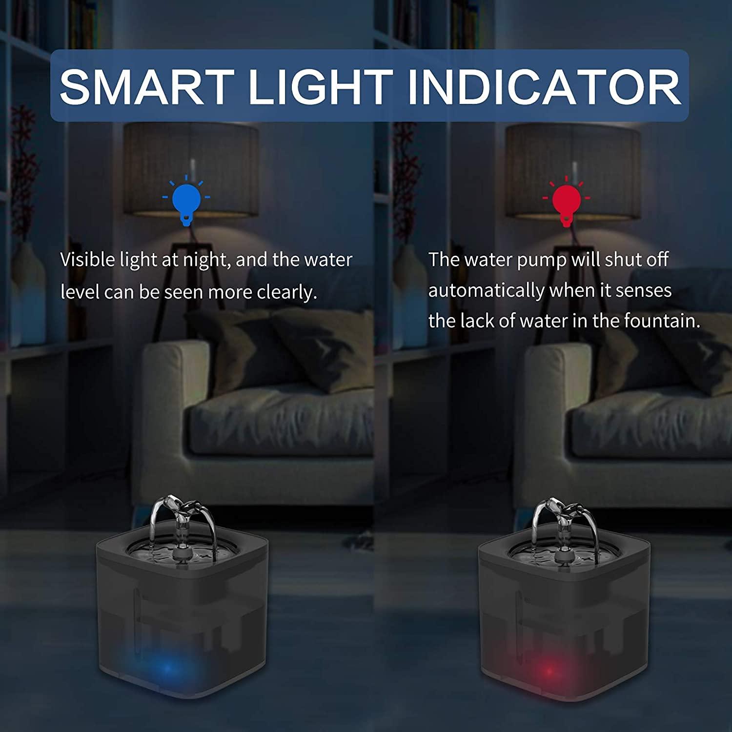 Cat Water Fountain – Pet Water Drinking Fountain 68oz/ 2L Super Quiet Automatic Dog Fountain