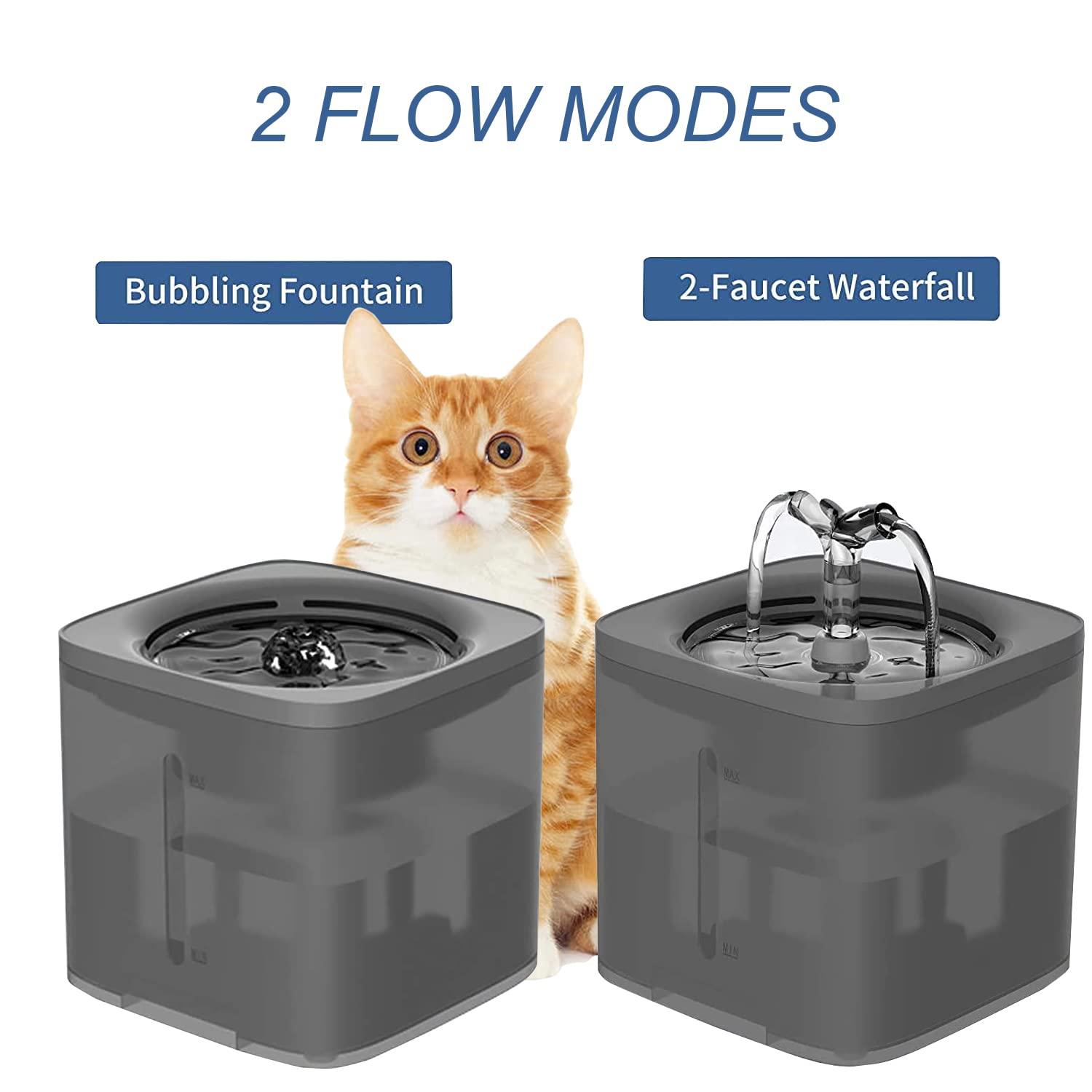 Cat Water Fountain – Pet Water Drinking Fountain 68oz/ 2L Super Quiet Automatic Dog Fountain