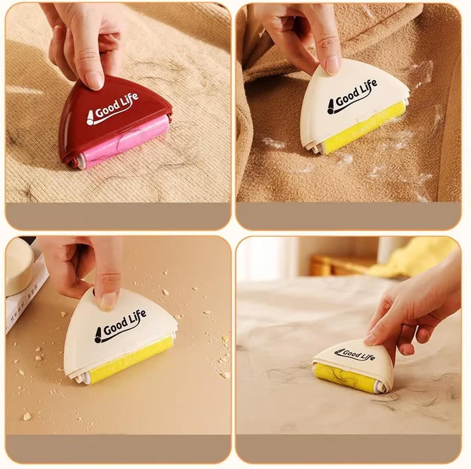 Good Life Lint Roller, Washable Sticky Lint Roller for Pet Hair, Portable Mini Dog Cat Pet Hair Remover for Clothes