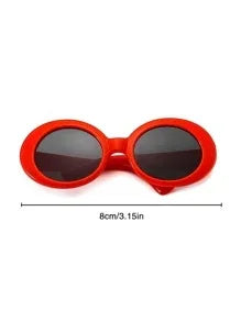 Fashionable Cat Eye Round Sunglasses For Photography And Outdoor Activities, Uv400 Protection, Random Colors - Pet Supermarket