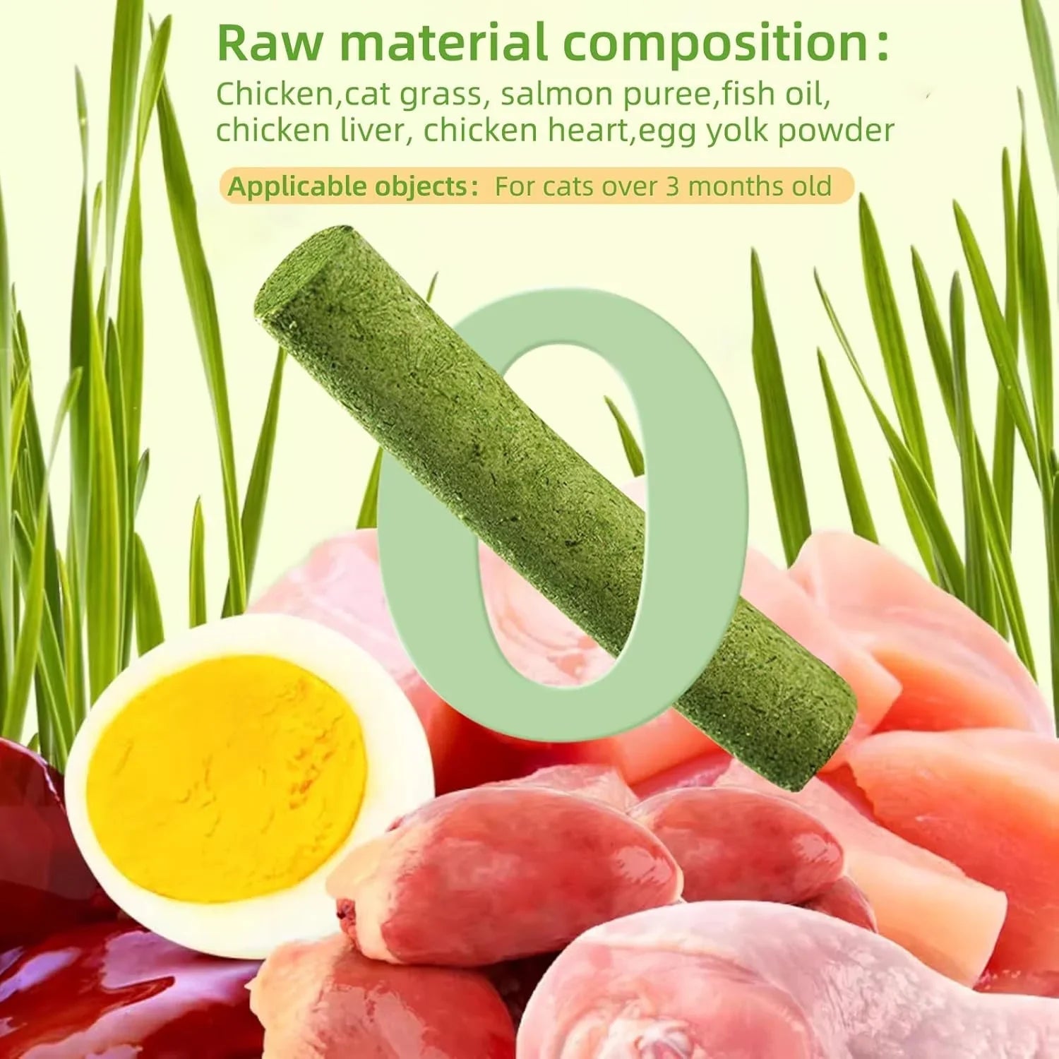 16pcs Cat Grass Teething Stick Jar set with Chicken Flavor, Cat Kittens Hairball Removal, Natural Dried Cat Grass for Cat Dental Care  (120g) - Pet Supermarket