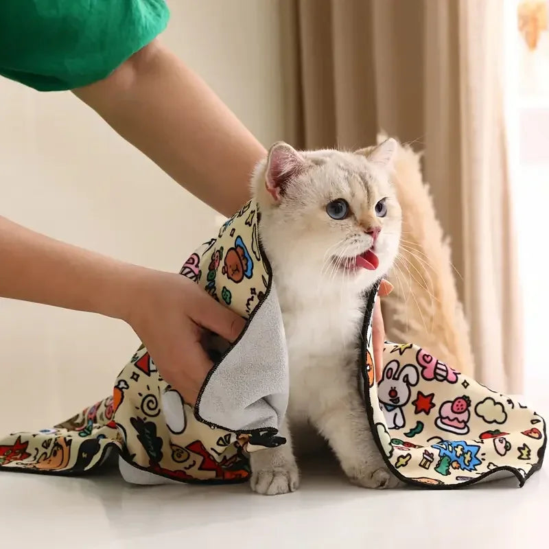 Cat Beauty Wrap - Pet Protective Cover - Cat Wrapping Cloth for Feeding, Scratch Prevention, Escape Protection, Cleaning Pet - Feline Grooming Towel - Pet Supermarket