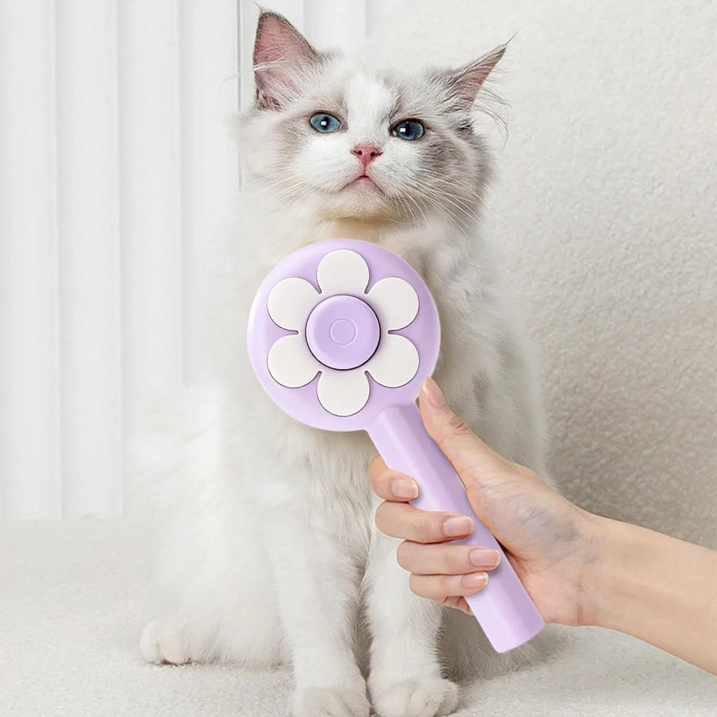 Cats, Deshedding Brush Easily Removes Tangled Hair and Loose Undercoat, Self-Cleaning Pets Grooming brush Tool - Pet Supermarket