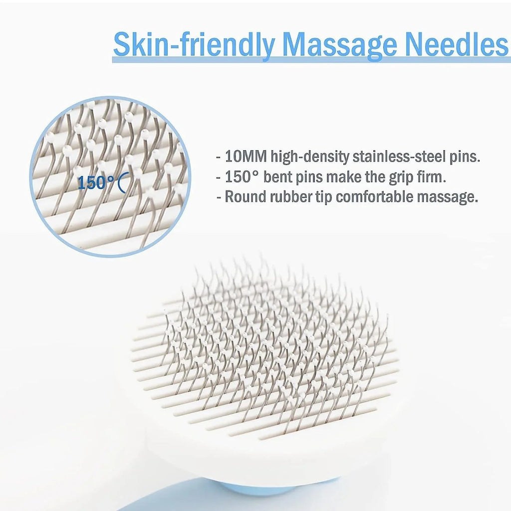 Dogs and Cats Pet Grooming Tool Dog Hair Cleaner Brush Comb Shedding Trimming Self Grooming Brush - Pet Supermarket