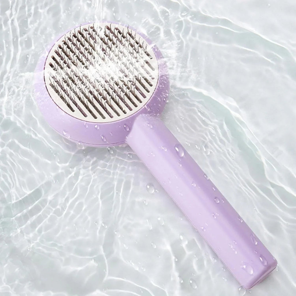 Cats, Deshedding Brush Easily Removes Tangled Hair and Loose Undercoat, Self-Cleaning Pets Grooming brush Tool - Pet Supermarket