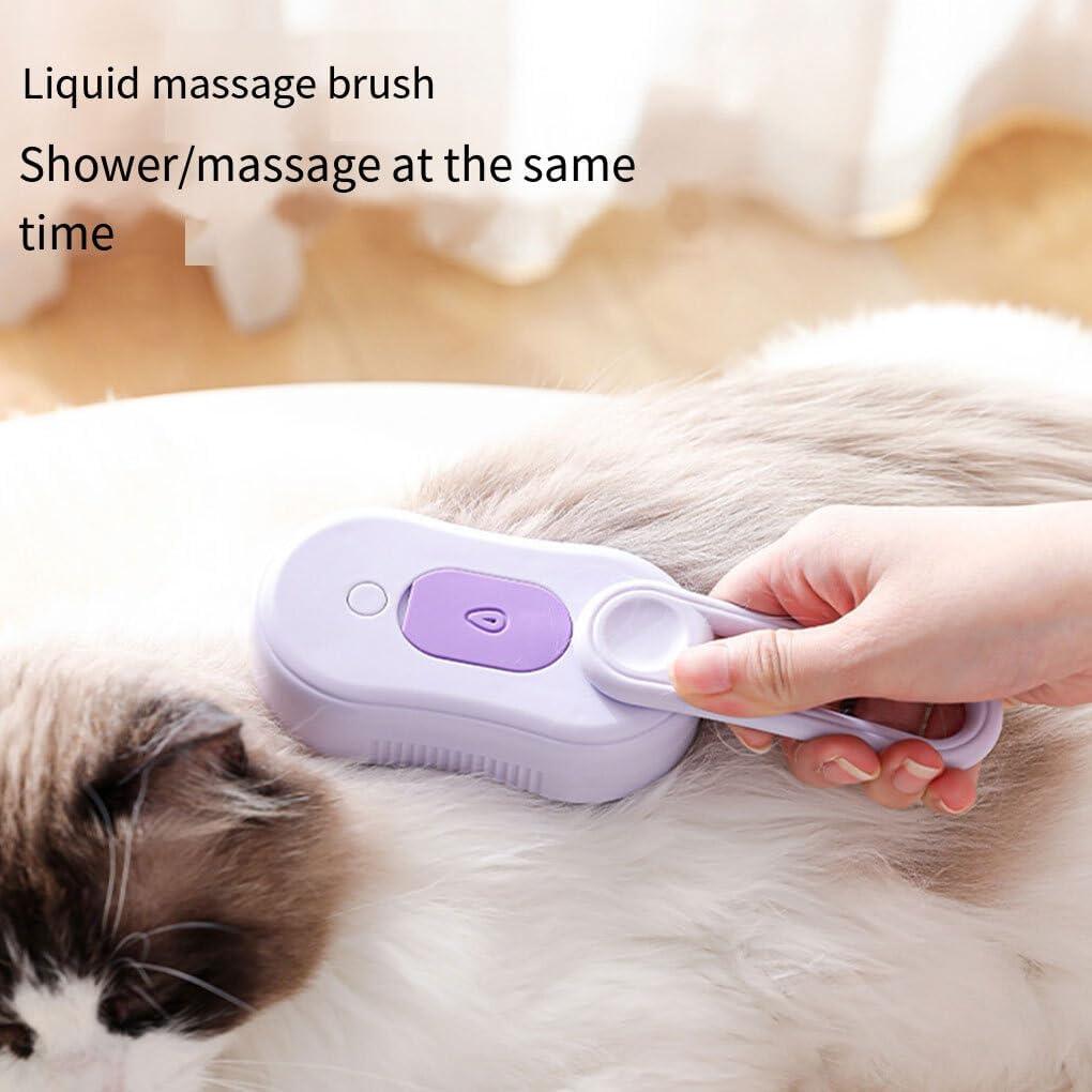 Pet Water Brush, 3 In 1 Water Cat and Dog Brush, Steam Brush For Shedding, Rechargeable Eliminate Flying and Tangled Hair