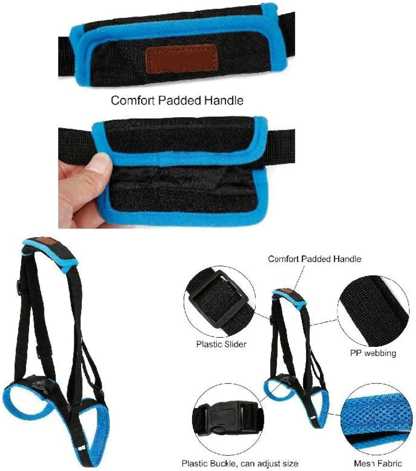 Adjustable Dog Lift Harness for Back Legs Pet Support Sling Help Weak Legs Stand Up Pet Dogs Aid Assist Tool - Pet Supermarket