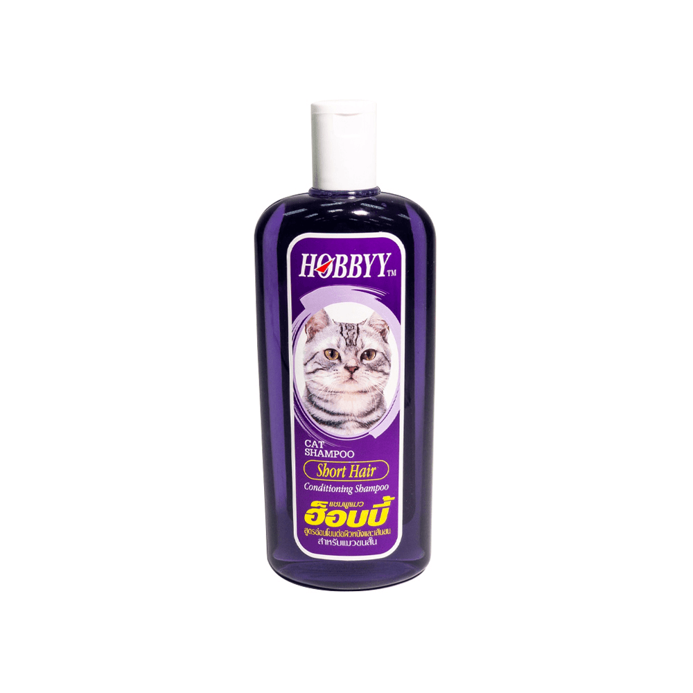 Hobbyy Cat Bath Cat Shampoo, formula for short-haired cats, 300 ml. - Pet Supermarket