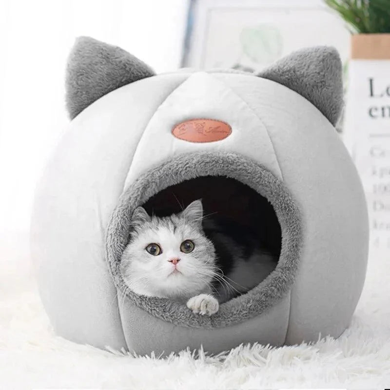 Lovely cat beds, cat nest, soft and comfortable, semi-closed cat nest, kennel, indoor pet supplies for cats House