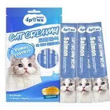 Naughty 4 paws Cat Treat Single Stick 15 gm(5pc) Salmon
