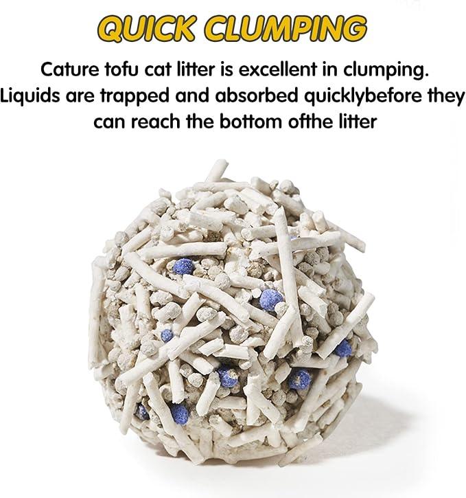 Cature Natural Tofu Mix Clumping Cat Litter Tofu and Bentonite 14L/5.6 kg Boxie Cat Litter - Pet Supermarket