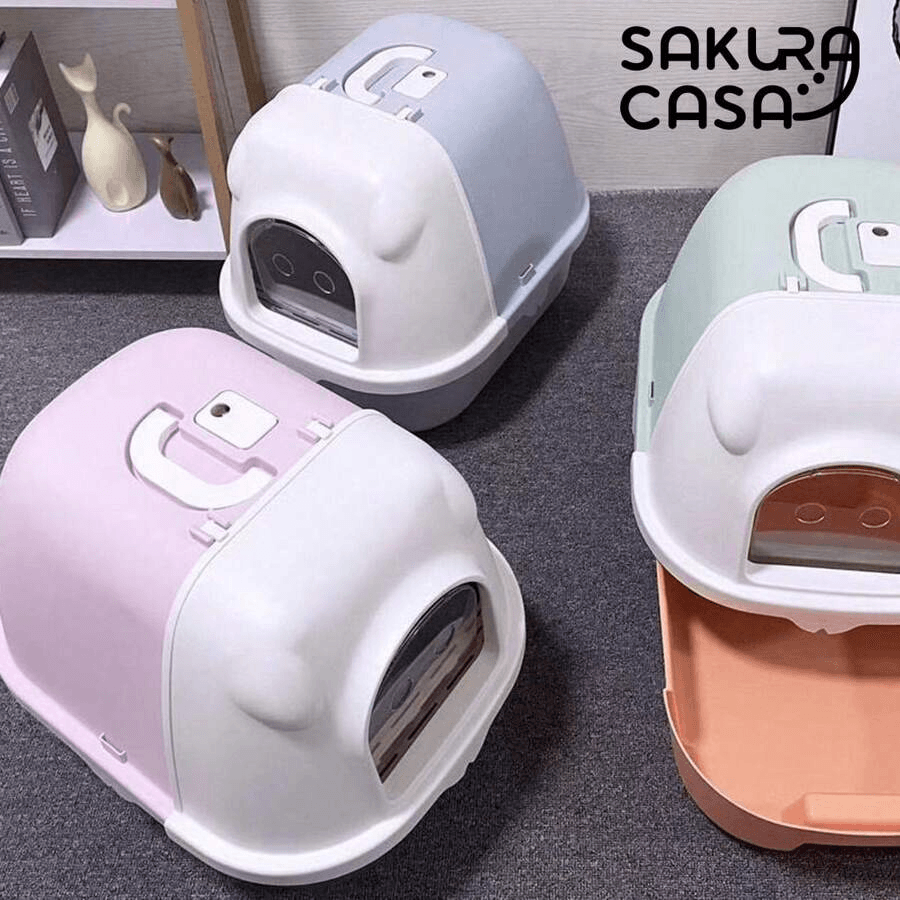 Fully enclosed deodorant, odorless, easy to wear, large cat toilet, litter box, large cat toilet, cat toilet, cat litter tray, litter box
