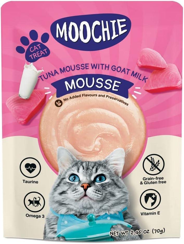 Moochie Cat Food Tuna Mousse with Goat Milk Pouch 70g