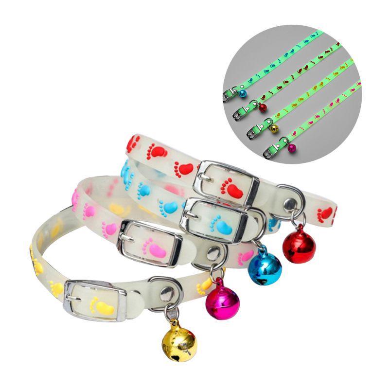 Cat Collar Reflective Adjustable Radium Safety Buckle with Bells